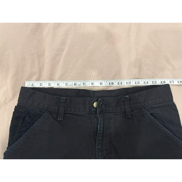 Carhartt Mens 32 Black WIP Double Knee Carpenter Cargo Workwear Medley Pants - Picture 11 of 13